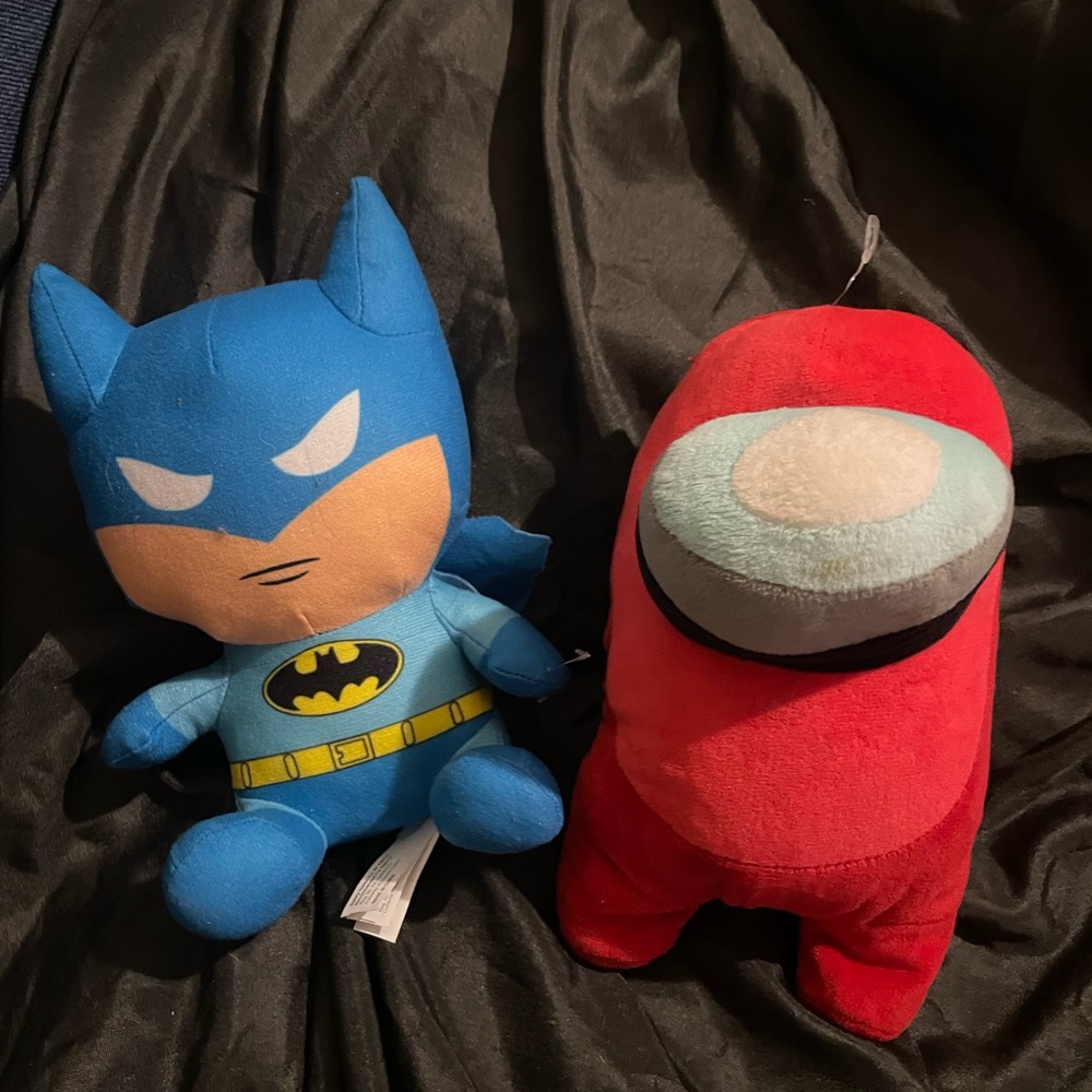 Among us and baby Batman